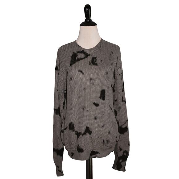 LISA RINNA‎ COLLECTION NEW $65 Tie-Dye Pullover Sweater Smoke Medium - Picture 2 of 3